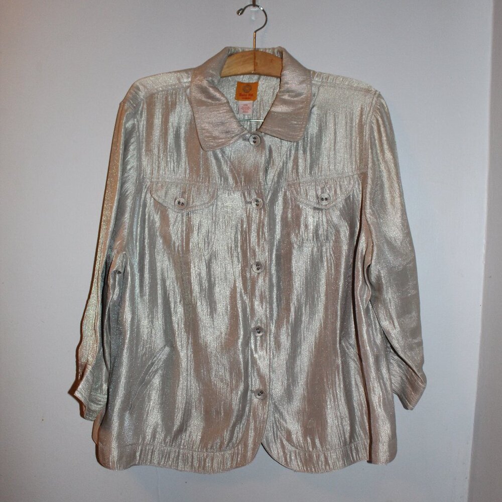 Ruby Rd. Silver Blouse